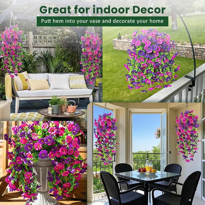 UV Protective Colored Artificial Morning Glory