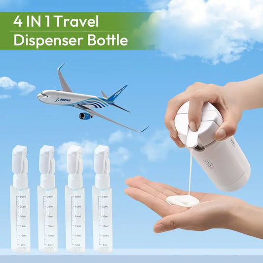 ✈️🧴The Ultimate 4-in-1 Travel Companion: Your Entire Vanity in One Bottle