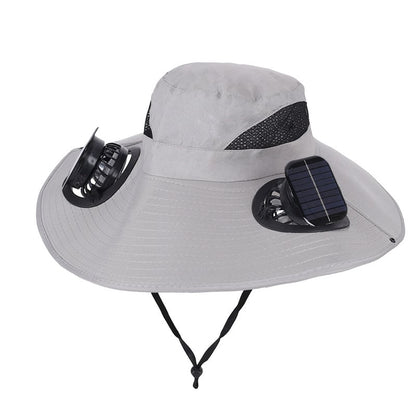 🔥Father's Day Best Sellers ☀️2026 New Three Solar Fan Outdoor Cooling Fan Hat