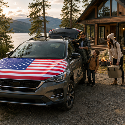 Sale: 49% OFF-American Flag Car Hood Cover Universal Size