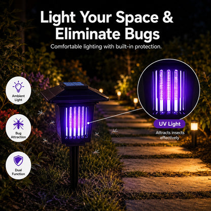 ⚡Summer Hot Sale 49% OFF🔥Solar Mosquito Zapper Light – Outdoor Garden Stake Lamp