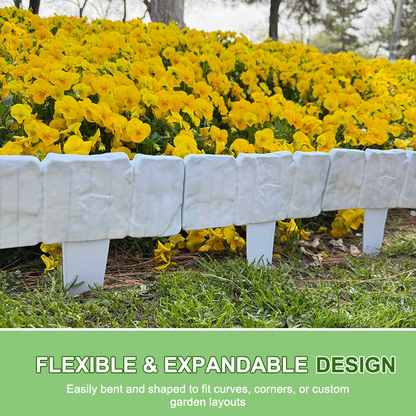 🌿Stone-effect garden fence