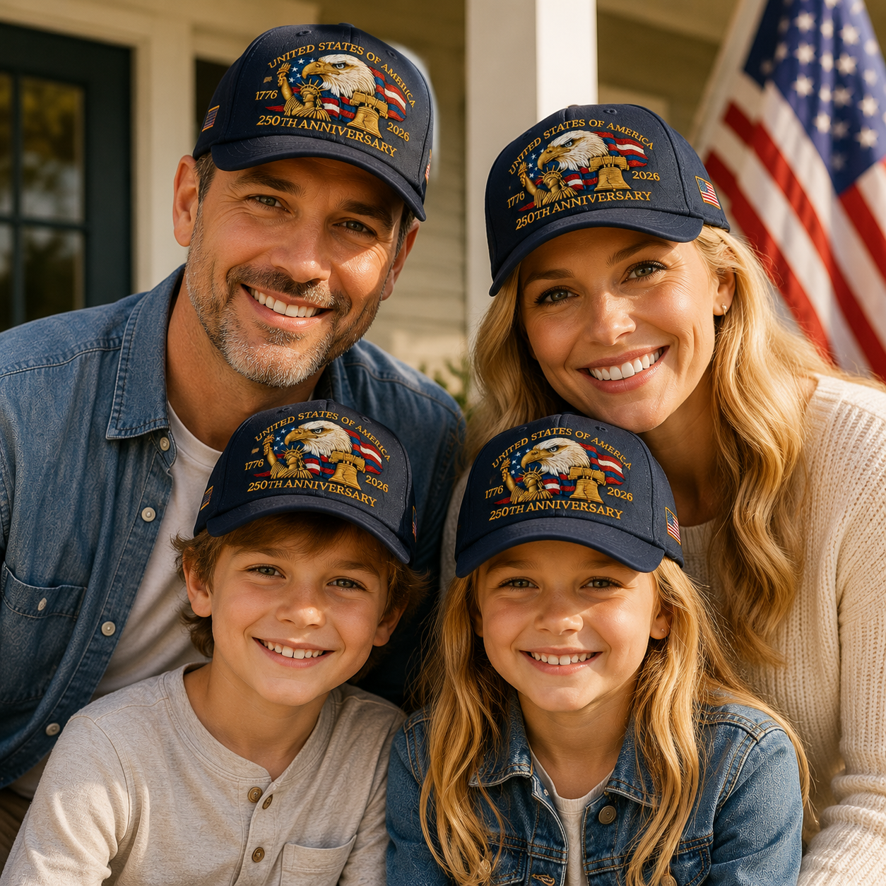 🗽Eagle & Liberty – United States 250th Anniversary Printed Hat🦅(Breathable & Lightweight Comfort & Unisex Fit)