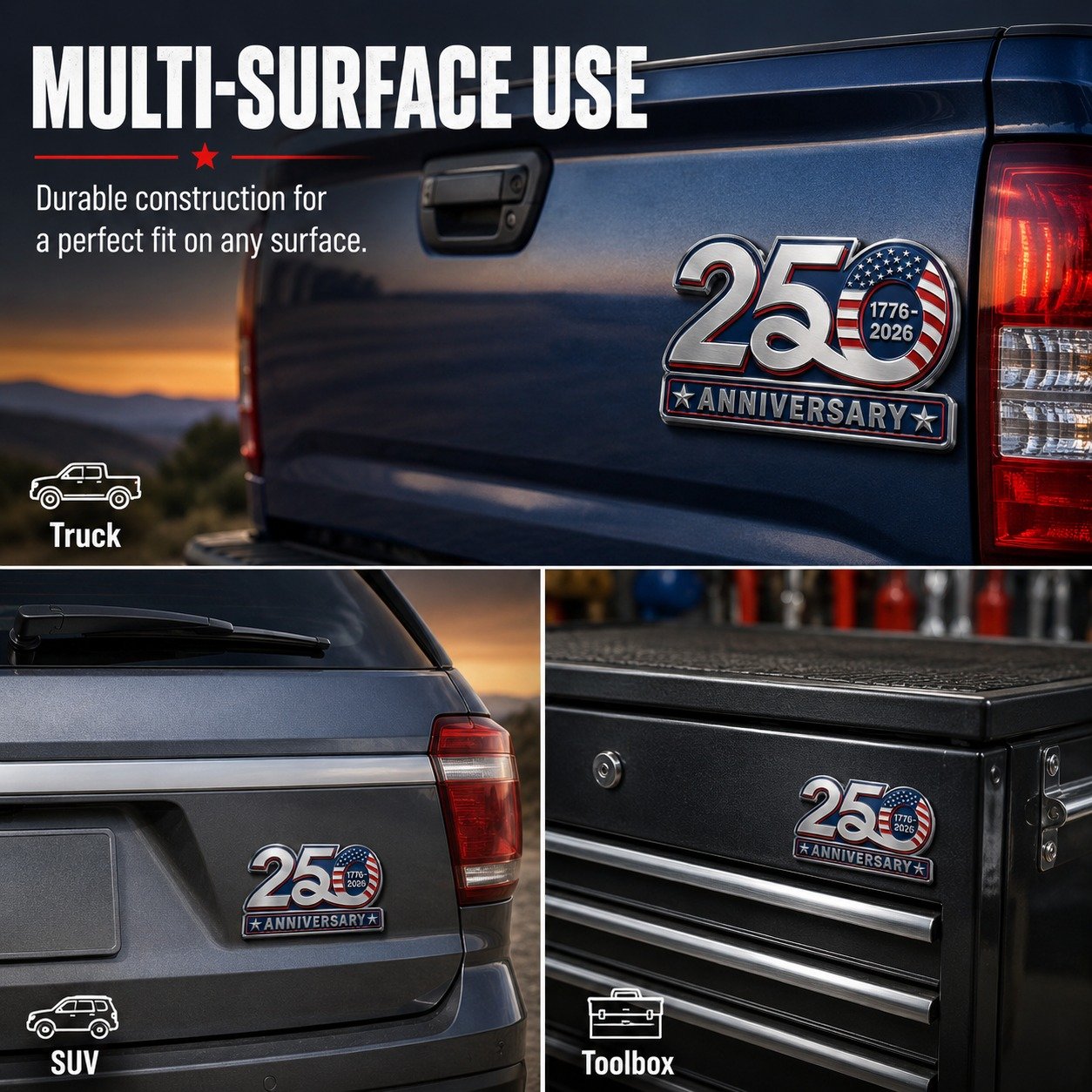 🎊Celebrate America’s 250th Anniversary with a Patriotic Car Emblem