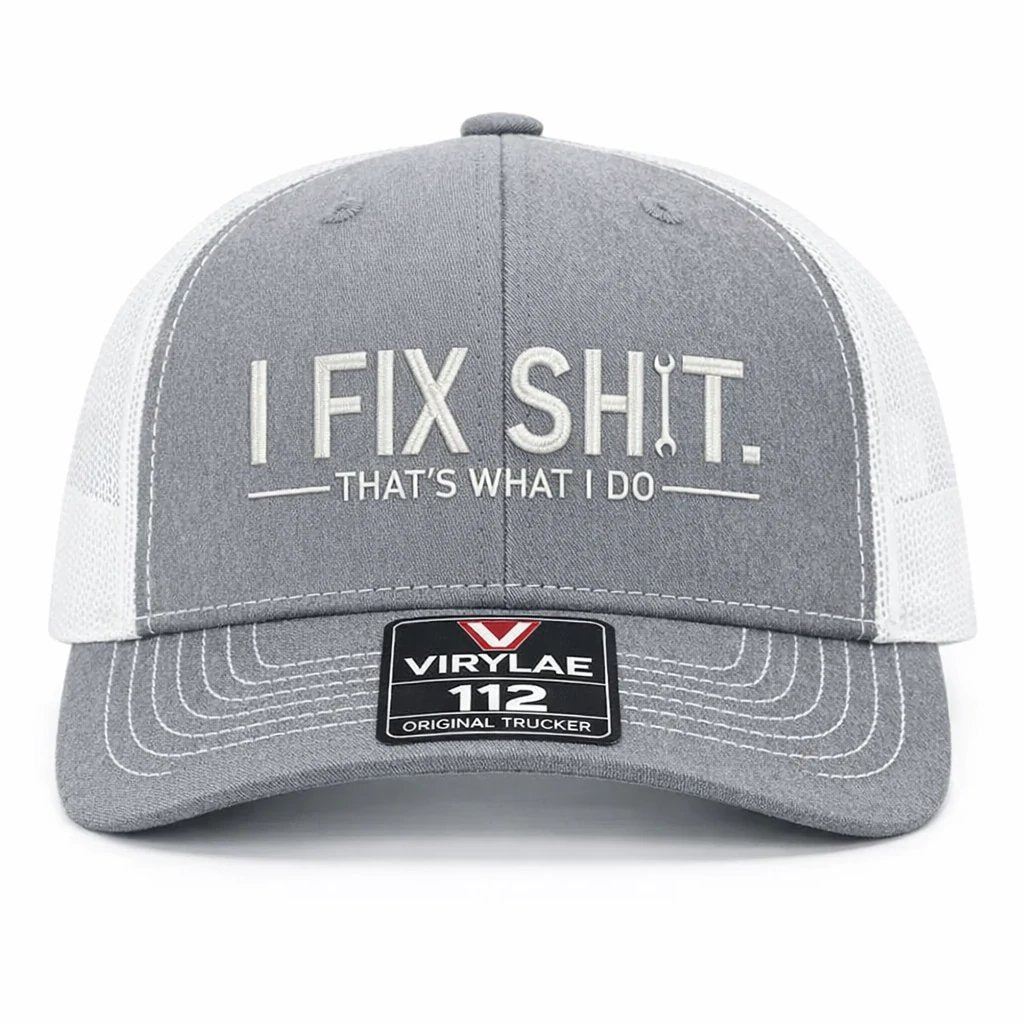 💥LAST DAY49% OFF-🛠️ I Fix Shit Trucker Hat – Funny Mechanic & Fixer Cap