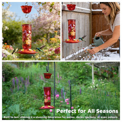 💖Mother's Day 49% OFF ✨Hummingbird Feeder with Floral Patterns