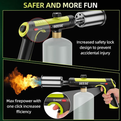 SEESE Professional Propane Torch 🔥 | One-Touch Max Flame for Cooking & DIY | Perfect Holiday Gift 🎁