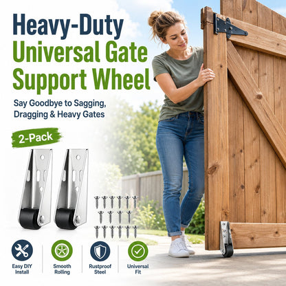 Heavy-Duty Universal Gate Support Wheel