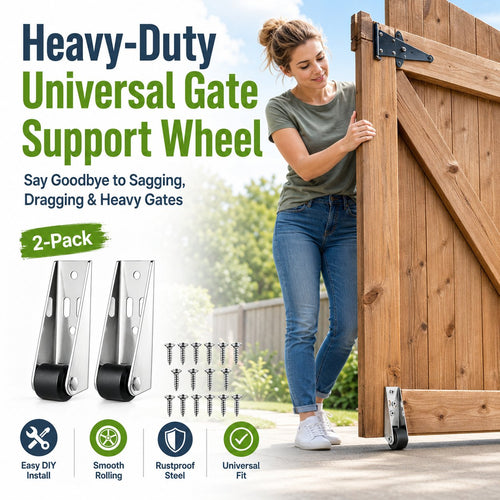 Heavy-Duty Universal Gate Support Wheel