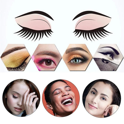 💖Eyebrow Stencil Kit for Women✨12 Reusable Styles with Head Strap & Razor