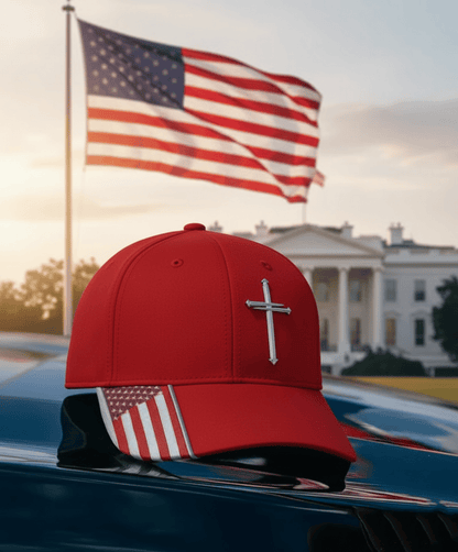 2026 New Year Hot Sale 49% OFF🔥Jesus 3-Nail Cross & Crown of Thorns Christian Embroidered Adjustable Hat ✝️