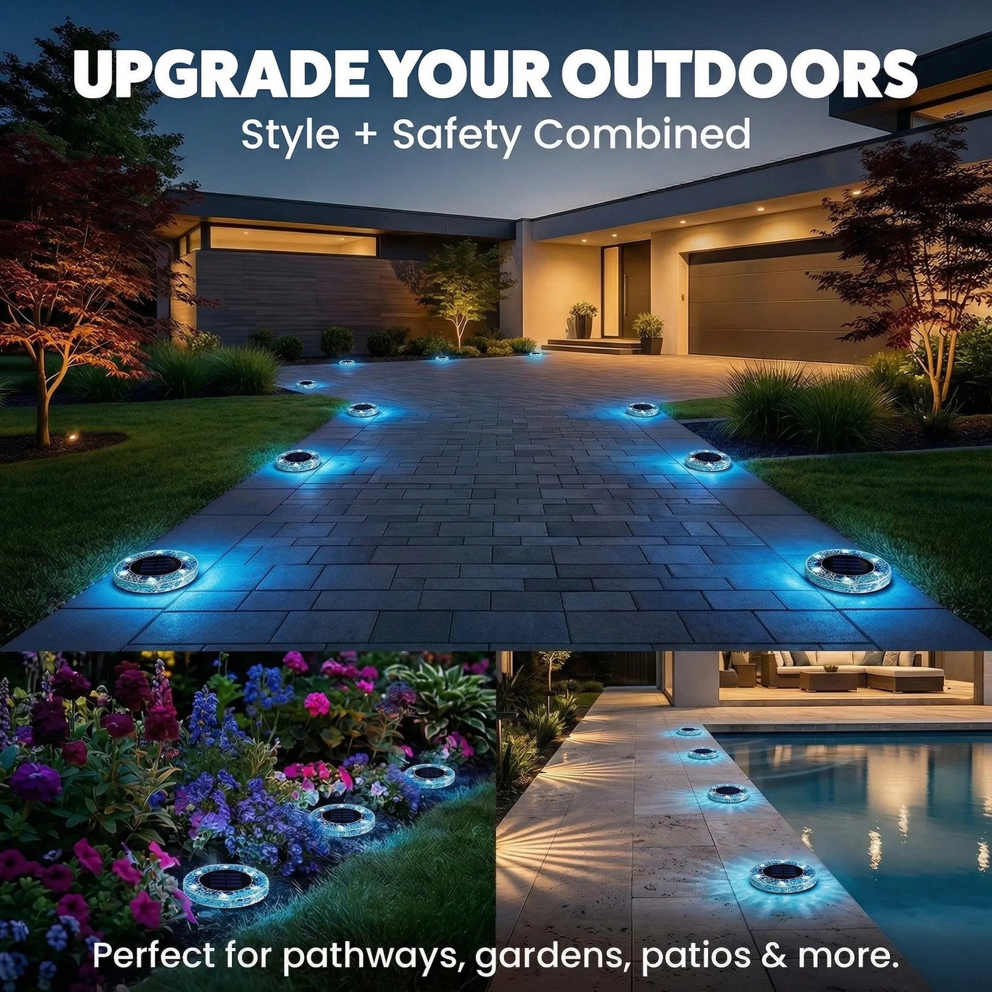 🔥FREE SHIPPING✨Waterproof Outdoor Glass LED Garden Stake Lighting