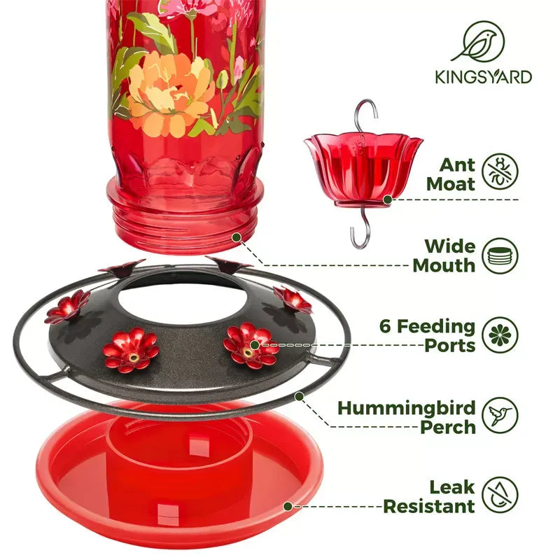 💖Mother's Day 49% OFF ✨Hummingbird Feeder with Floral Patterns