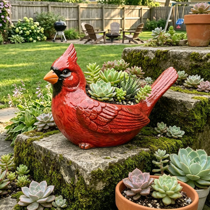 🐦2026 Mother's Day Gifts 50% Off--💖🎁Cardinal Bird Succulent Planter