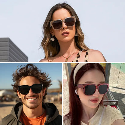 🎉LAST DAY - BUY 1 GET 1 FREE😎2026 New Polarized UV400 Protection Trendy Round Cat-eye Sunglasses 🕶️