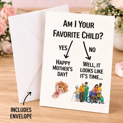 🎁 Funny Mothers Day Card for Mom