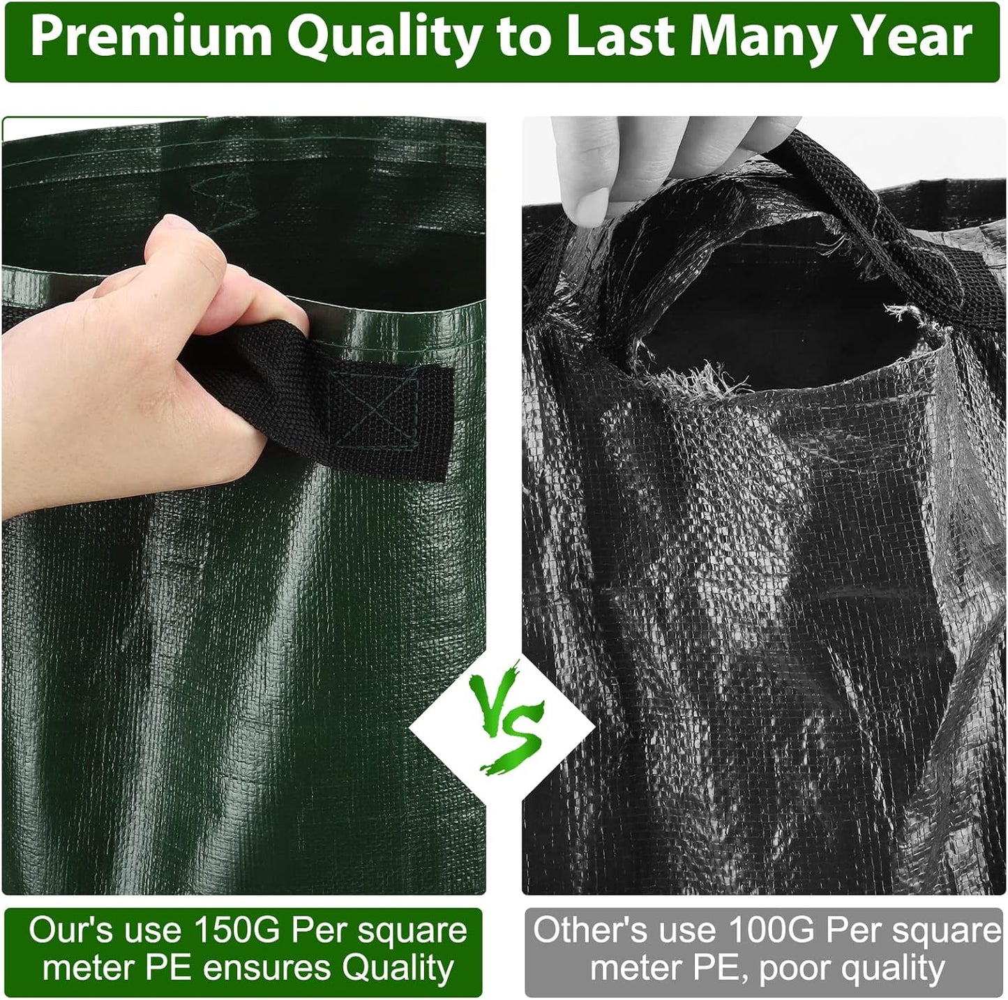 🌱Large 10-Gallon Grow Bags