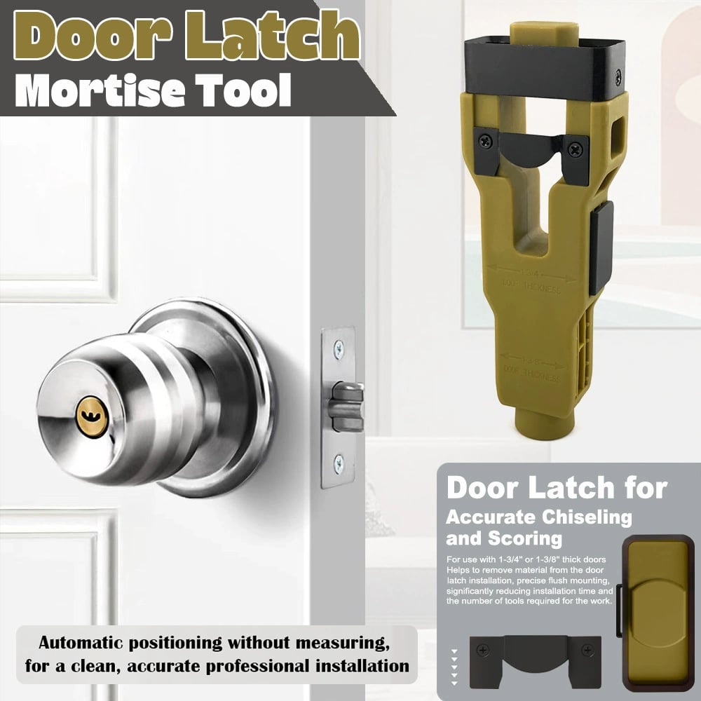 🔥BUY 2 FREE SHIPPING 🛠️Door Latch Mortise Tool For Use With 1-3/4" or 1-3/8" Thick Door