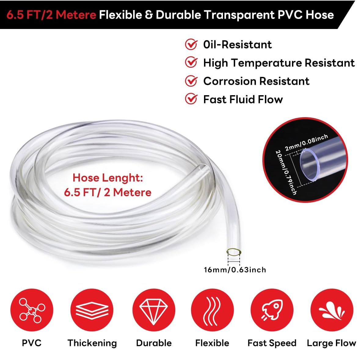 ⚡⛽Gas & Diesel Liquid Transfer Siphon Pump