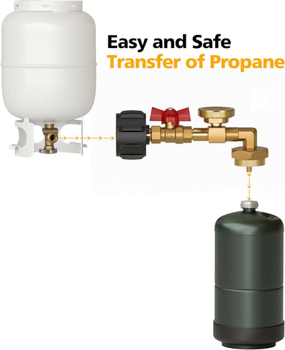 🔥 Top-Rated Propane Refill Elbow Adapter with Tank Gauge