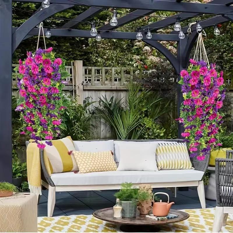 UV Protective Colored Artificial Morning Glory