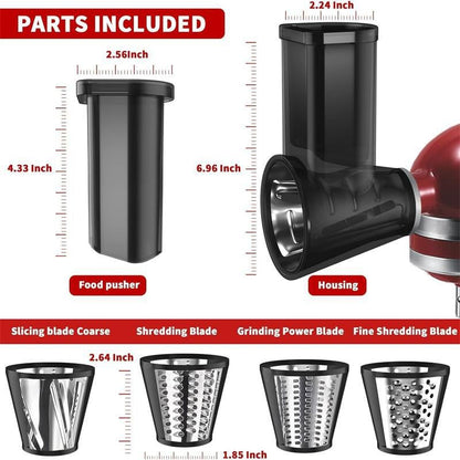 ⚡🍴Stainless Steel Slicer Shredder Attachment for KitchenAid Stand Mixer