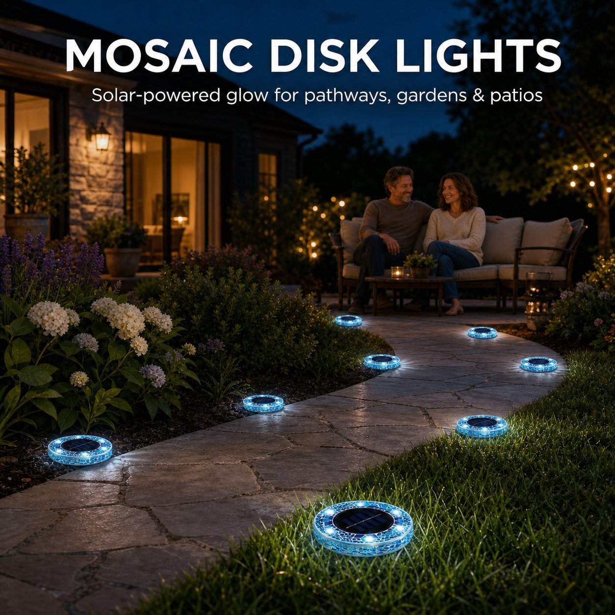 🔥FREE SHIPPING✨Waterproof Outdoor Glass LED Garden Stake Lighting