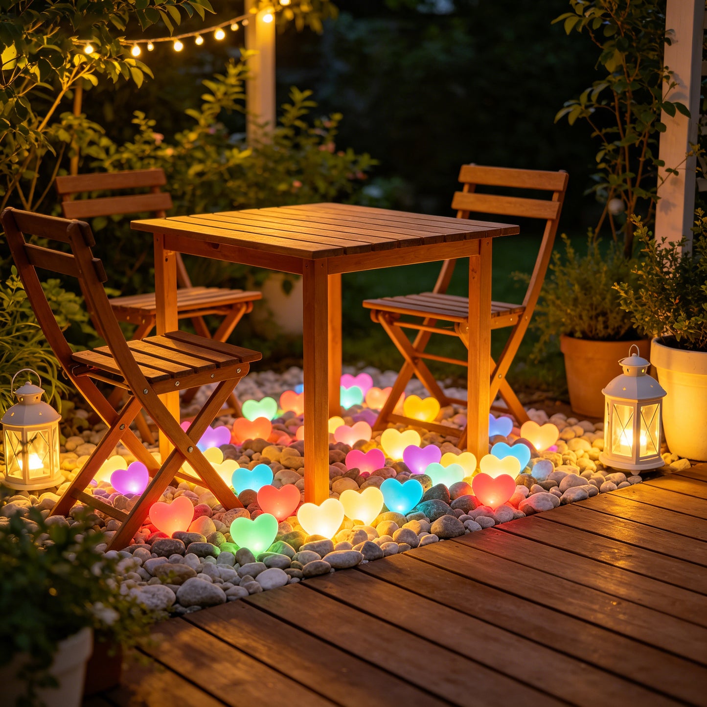 🌈2026 Summer Best-Sellers 🔥 Colorful Glowing Heart-Shaped Stones