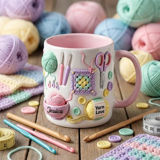 ✨Yarn Love Mug, Gift For Crafters And Creative Souls