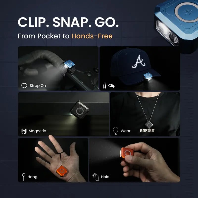🔦 SE1 Quick-Release EDC Pocket Light – Redefine How You Carry Light