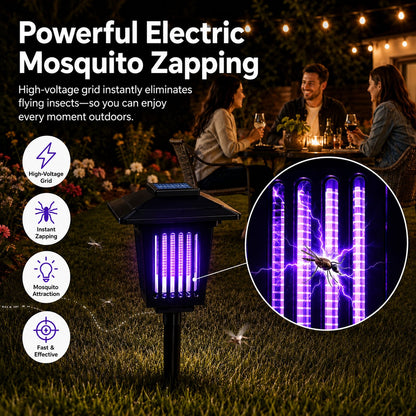 ⚡Summer Hot Sale 49% OFF🔥Solar Mosquito Zapper Light – Outdoor Garden Stake Lamp