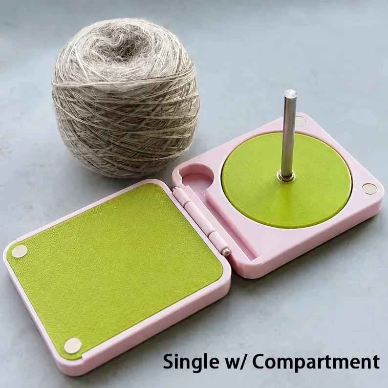 Foldable Yarn Holder Portable Travel Case for Crochet & Knitting