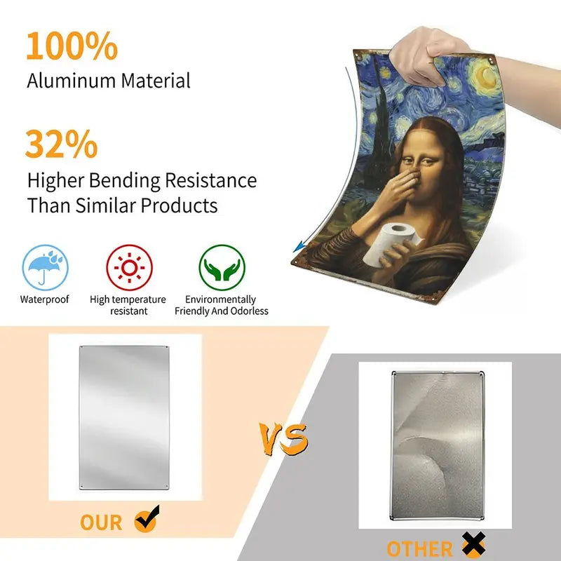 🚽 Renaissance Lady Holding Nose Bathroom Canvas Art