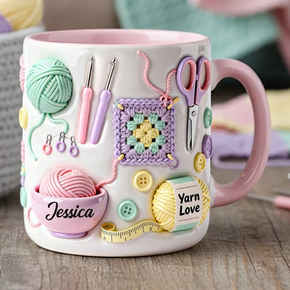 ✨Yarn Love Mug, Gift For Crafters And Creative Souls