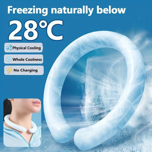 🧊Summer hot sale 49% OFF🧊Neck Cooling Tube with Insulated Bag, Reusable Ice Ring Cooler Wearable Body Cooling Products