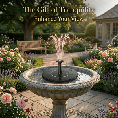 Hot Sale🔥⛲ Solar Fountain, Solar Powered Bird Bath Fountain Pump(Buy 2 Free Shipping)