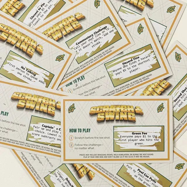 🏌️🎁Scratch & Swing Scratch Off Golf Card Game (3 PACK)