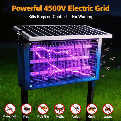 SolarGuard 3X Bug Zapper  Powerful Solar Mosquito Killer for Outdoor & Indoor Use