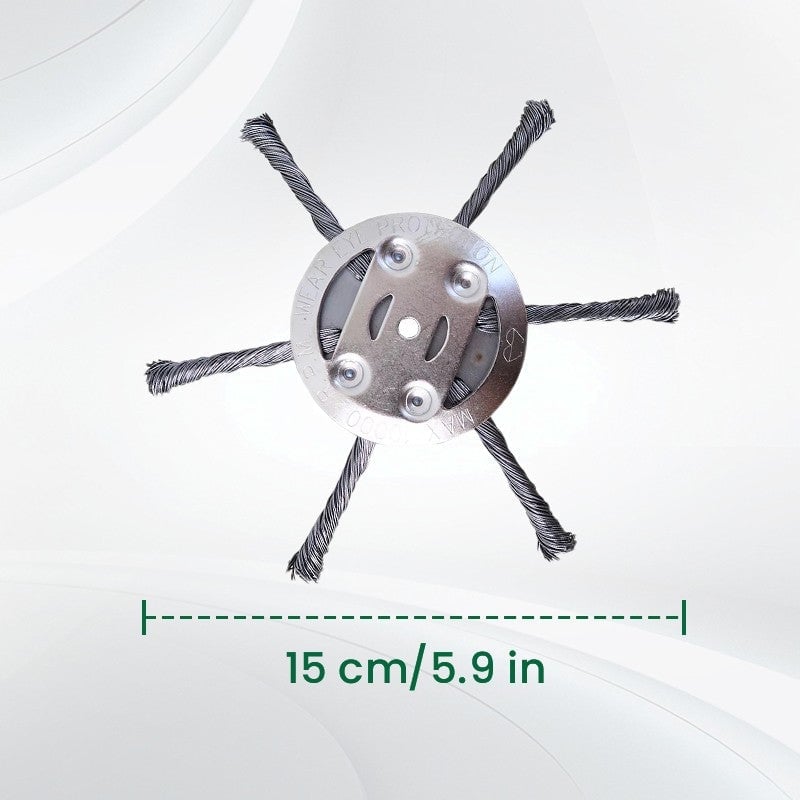 🔥BUY 2 GET 1 FREE👨‍🌾6 inch Steel Wire Brush Cutter Trimmer Head