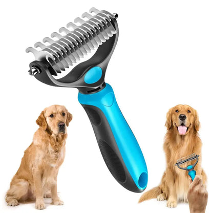 🐾 FLASH SALE: 50% OFF! ✨🐶 Double-Sided Deshedding Pet Brush🐶