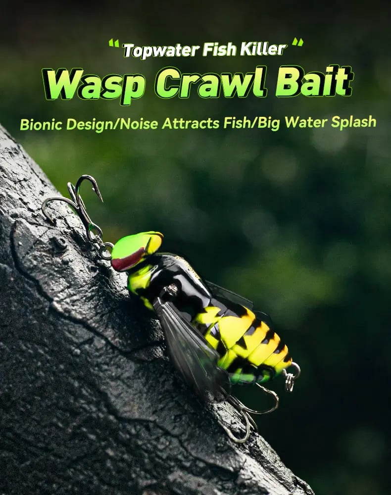 🔥Last Day 49% OFF 🐝 Bionic Wasp Crawl Bait