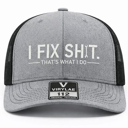 💥LAST DAY49% OFF-🛠️ I Fix Shit Trucker Hat – Funny Mechanic & Fixer Cap