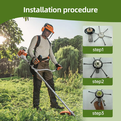 🔥BUY 2 GET 1 FREE👨‍🌾6 inch Steel Wire Brush Cutter Trimmer Head