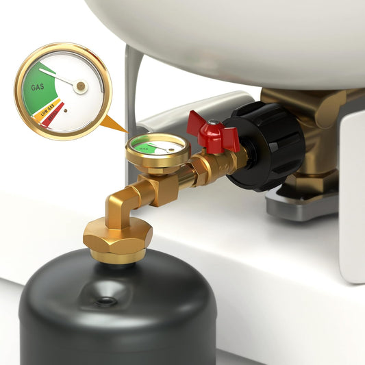 🔥 Top-Rated Propane Refill Elbow Adapter with Tank Gauge