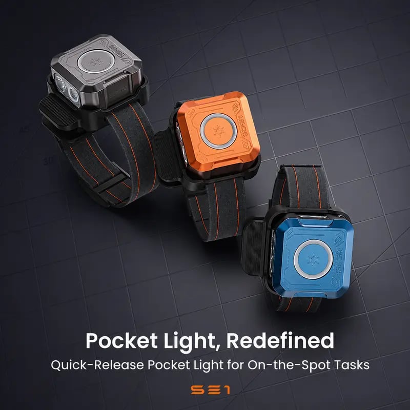 🔦 SE1 Quick-Release EDC Pocket Light – Redefine How You Carry Light