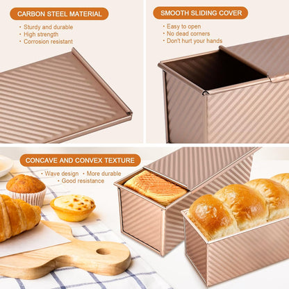 ✨🍞Pullman Loaf Pan with Lid