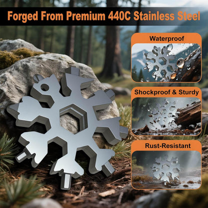 🛠❄️Stainless Steel Snowflake Multitool