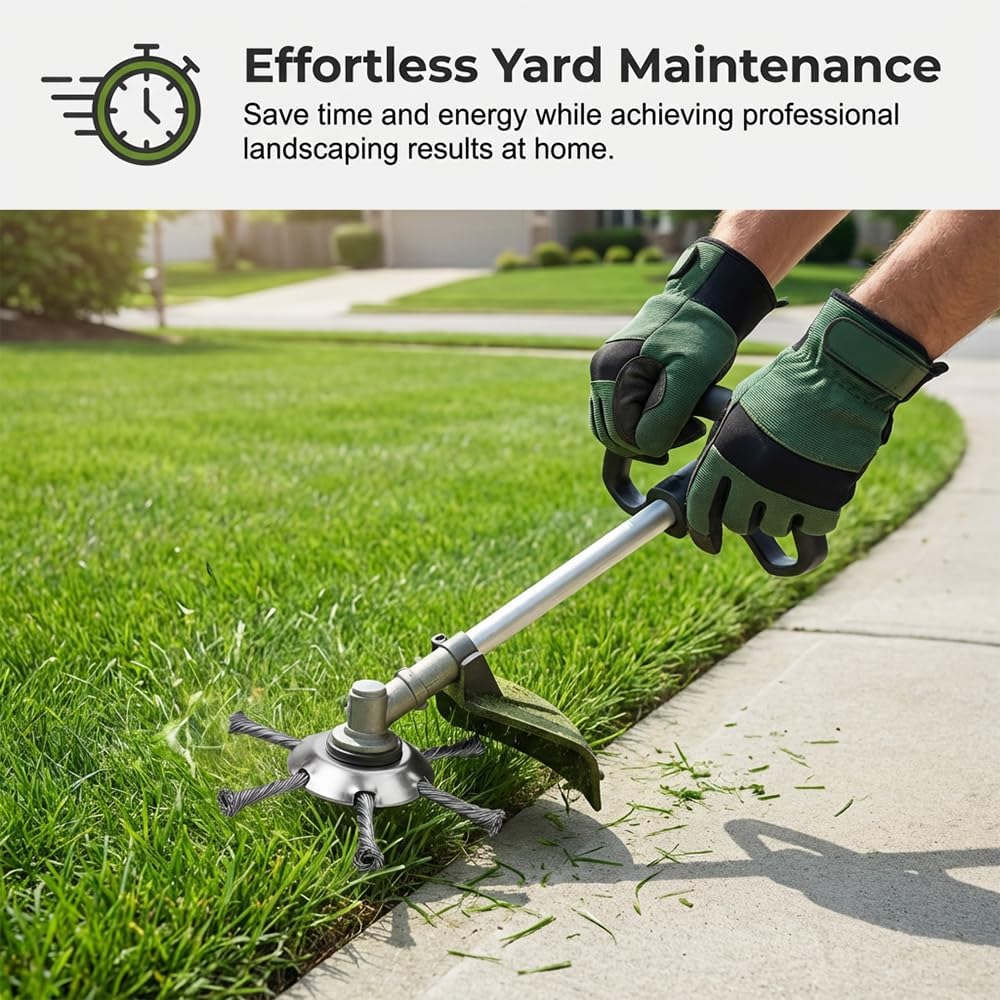 🔥BUY 2 GET 1 FREE👨‍🌾6 inch Steel Wire Brush Cutter Trimmer Head