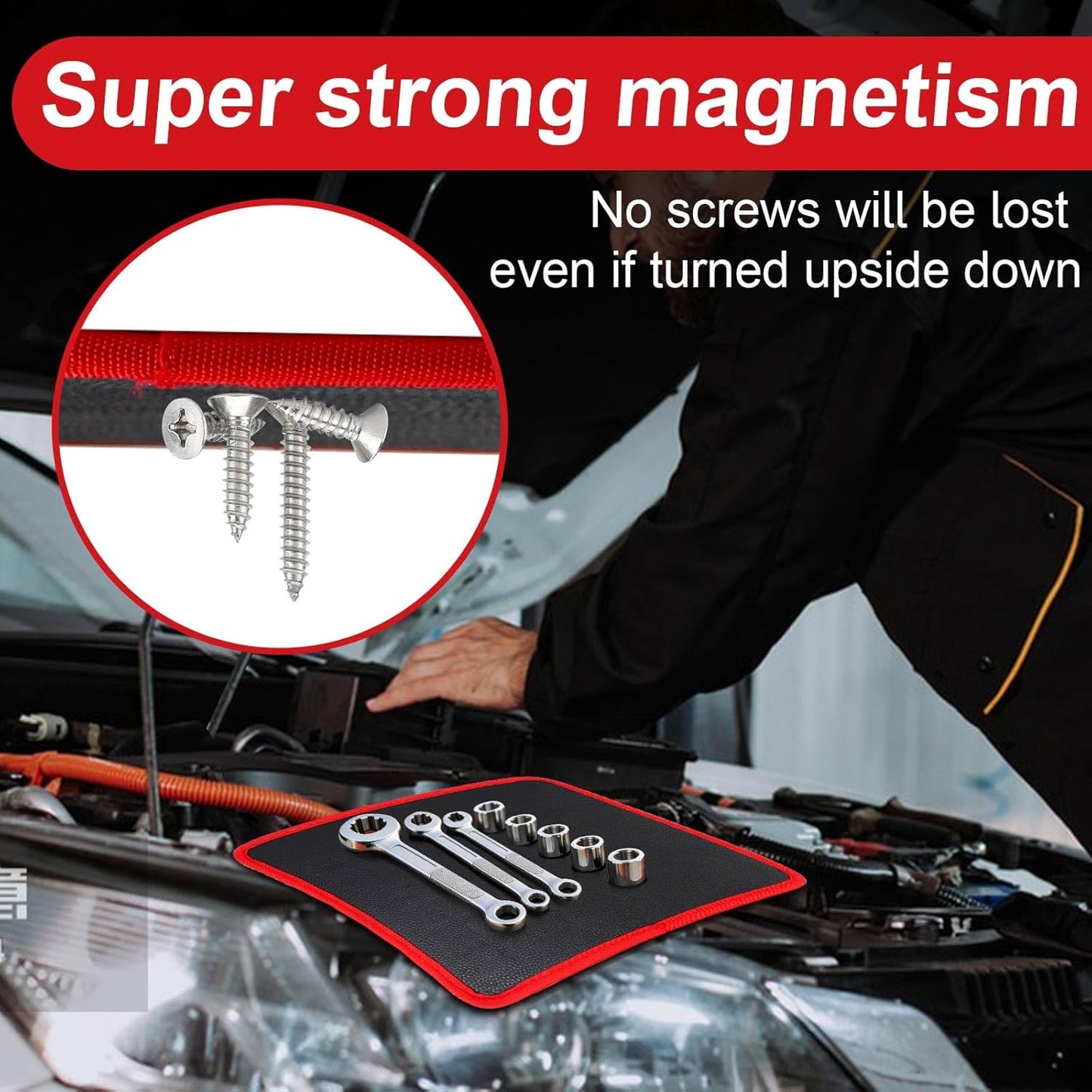 🔥Father's Day49% OFF🔧 3PC Flexible Magnetic Tool Tray Set