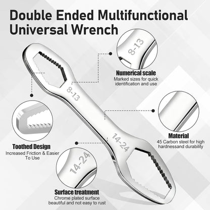 🔧 Universal Automotive Torx Wrench 8-24mm Self-Tightening